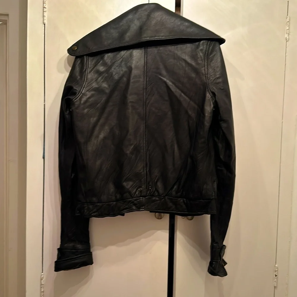 Mike & Chris Lambskin Leather Biker Style Pristine Jacket- never worn. - Picture 3 of 3